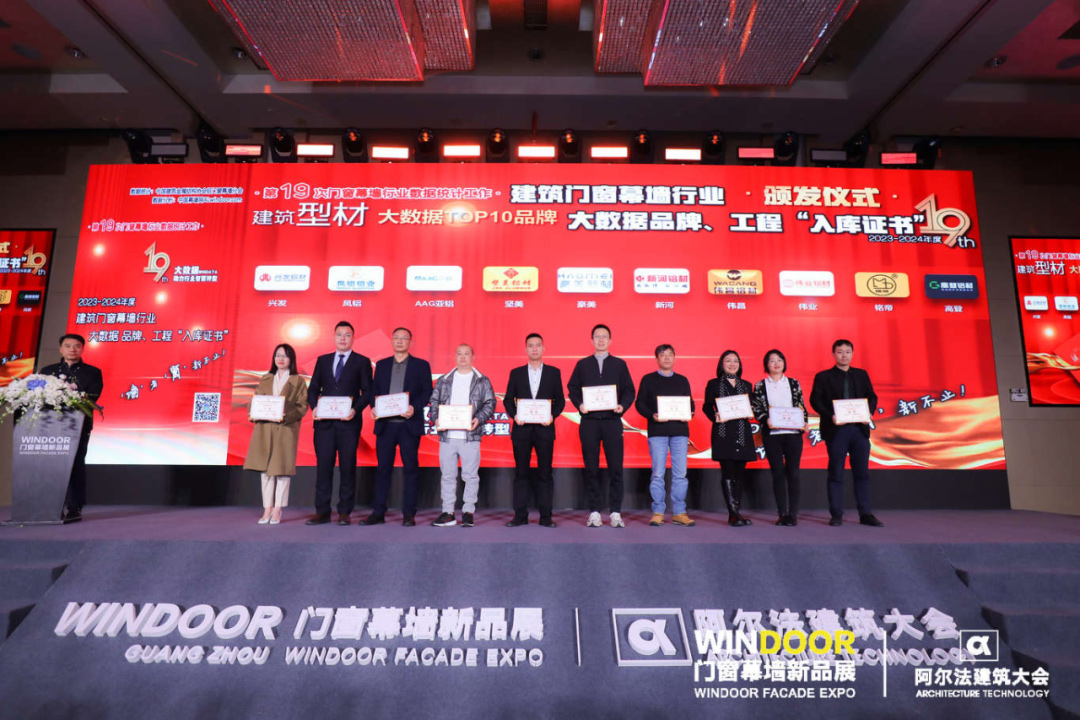 喜讯丨祝贺乐虎国际lehu88连续19届荣获全国建筑型材十大首选品牌